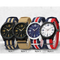Yxl-866 2016 роскошный бренд военных Мужчины кварцевые аналоговые часы кожаный холст часы человек спортивные часы